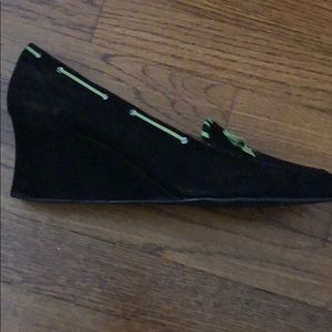 Wedge, suede shoe